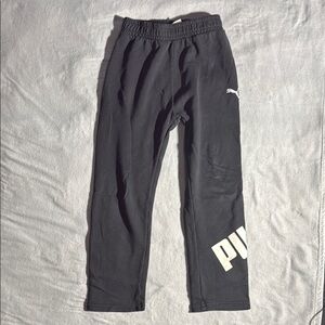 Puma Kids Black Jogger Pants
